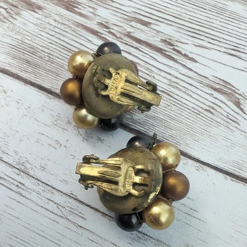 Vintage Clip On Earrings - Just Under 1